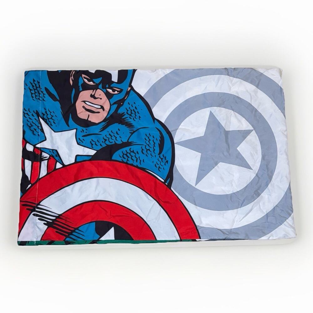 Marvel Comics Incredible Hulk Captain America Pillowcase Standard Double Sided